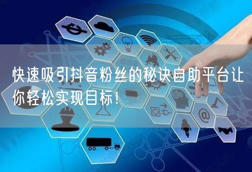 快速吸引抖音粉丝的秘诀自助平台让你轻松实现目标!