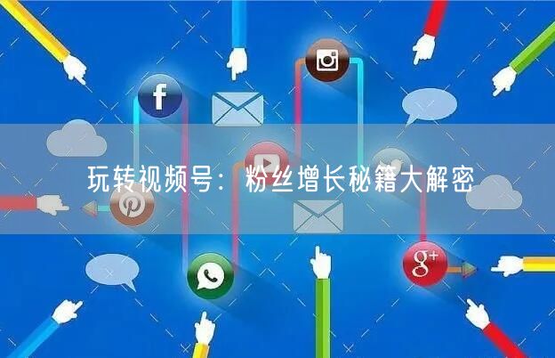 玩转视频号：粉丝增长秘籍大解密