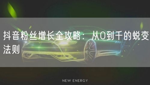 抖音粉丝增长全攻略：从0到千的蜕变法则