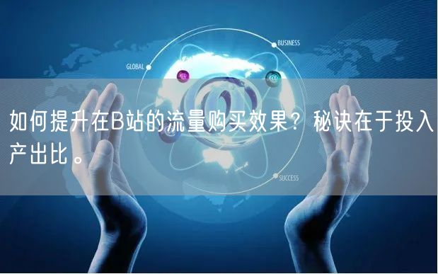 如何提升在B站的流量购买效果？秘诀在于投入产出比。