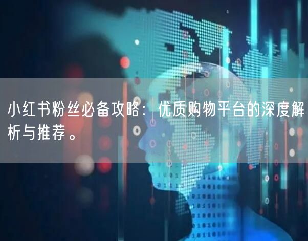 小红书粉丝必备攻略:优质购物平台的深度解析与推荐。