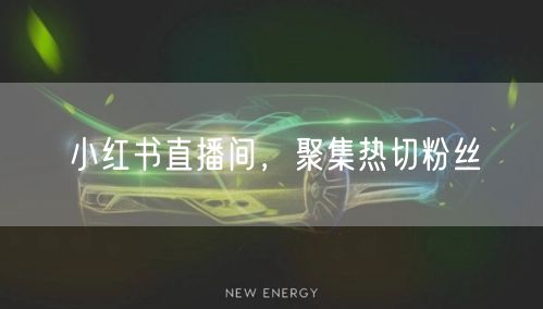 小红书直播间,聚集热切粉丝